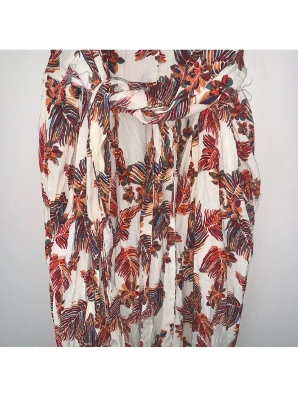 Free People Hot Tropics Floral Cropped Wide Leg Jumpsuit 2
